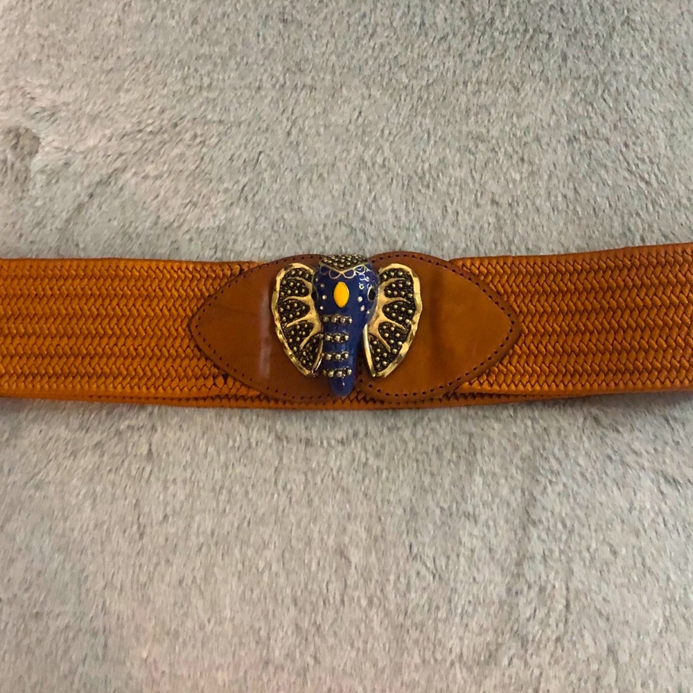 Anthropologie Belt with Elephant Clasp